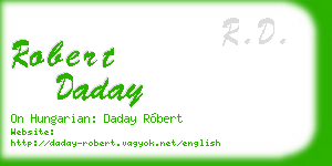 robert daday business card